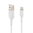 Cable Micro USB A USB Belkin BoostCharge Blanco / 1m
