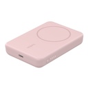 Power Bank Magnético Belkin 5000mah + Soporte, Color Rosa