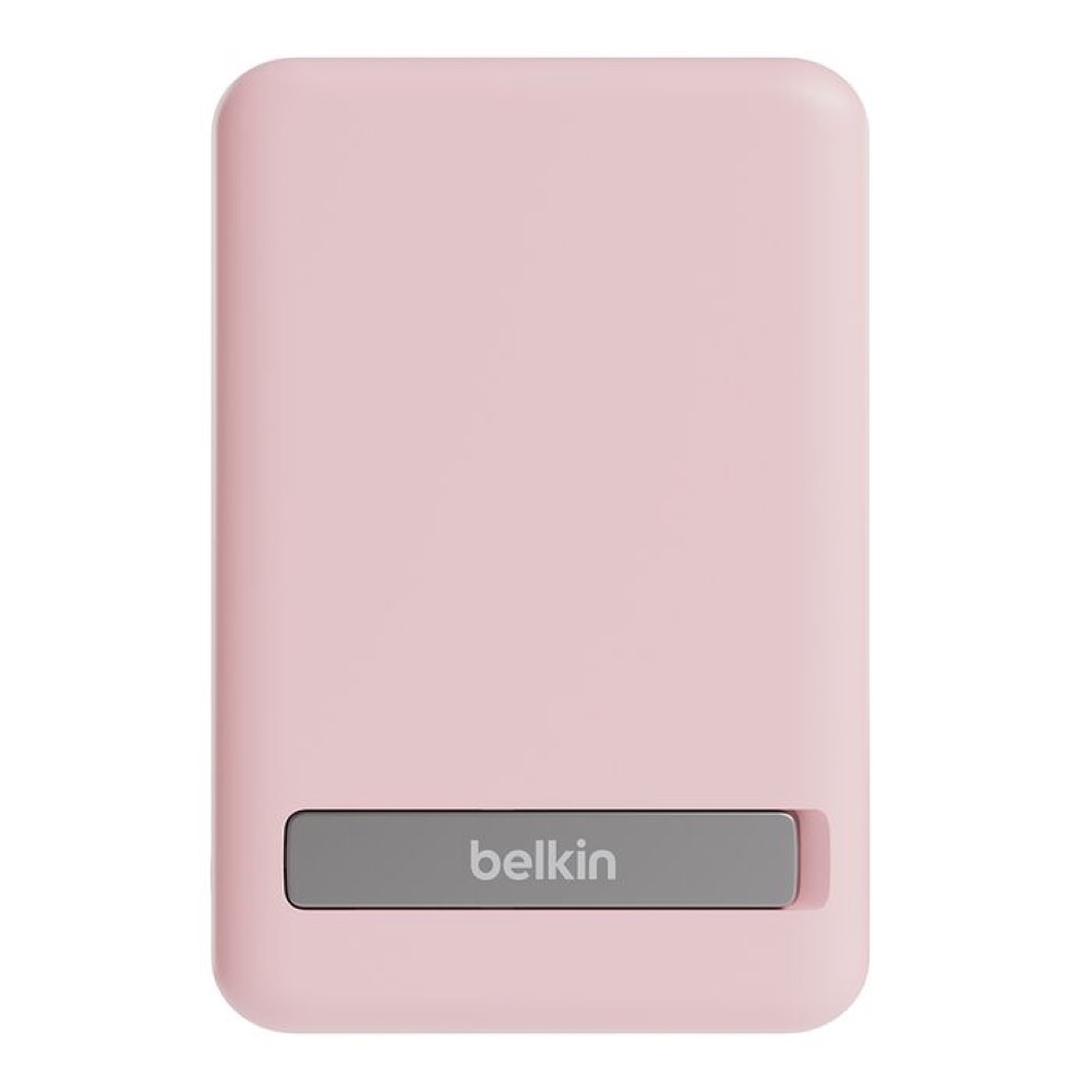 Power Bank Magnético Belkin 5000mah + Soporte, Color Rosa