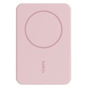 Power Bank Magnético Belkin 5000mah + Soporte, Color Rosa