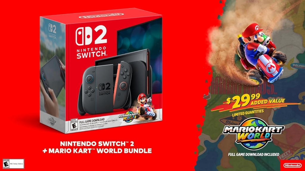 Nintendo Switch 2 Mario Kart World 256 GB Color Negro