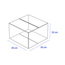 Caja para Empaque Cartón Corrugado, 50x50x32 cm, 23 ECT