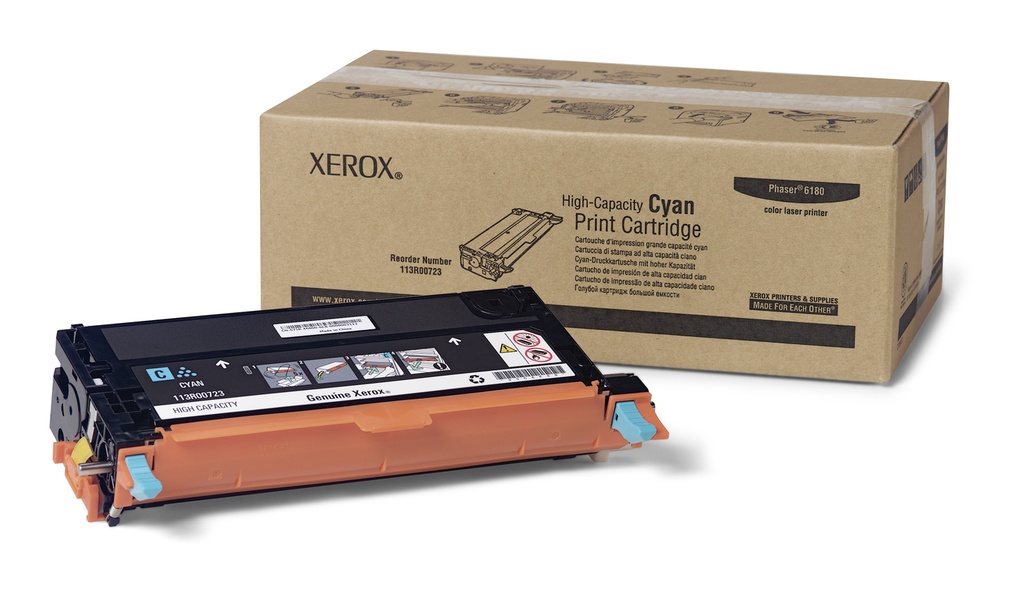 TONER CYAN P/PHASER 6180  (113R00723)