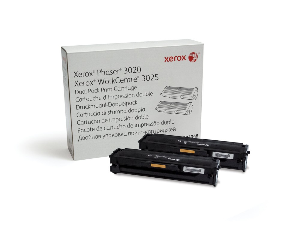 TONER NEGRO P/PHASER 3020/WC3025 3,000PAGINAS DOBLE CAPACIDAD (106R03048)