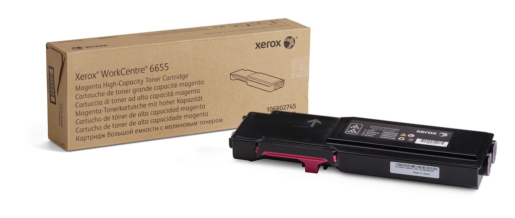 TONER MAGENTA P/WC6655 7,500 PAGINAS ALTA CAPACIDAD (106R02753)