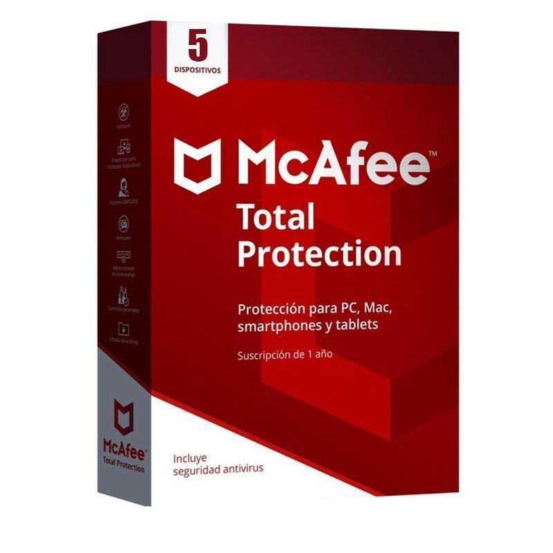 Antivirus McAfee Total Protection 5dispositivos/MTP00LNR5RAA