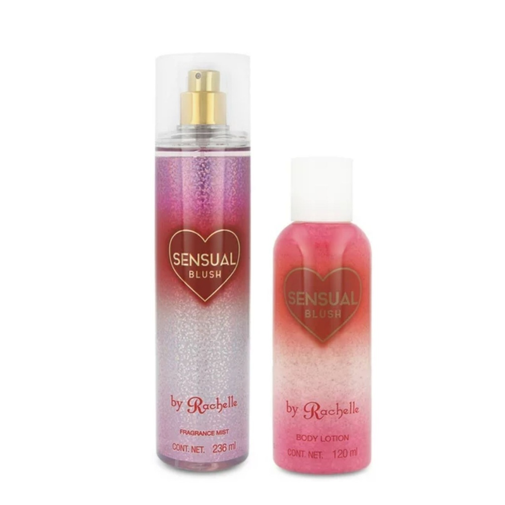 Rachelle Set 2Pzs Sensual Blush Body 236 ml/Lotion 120 ml