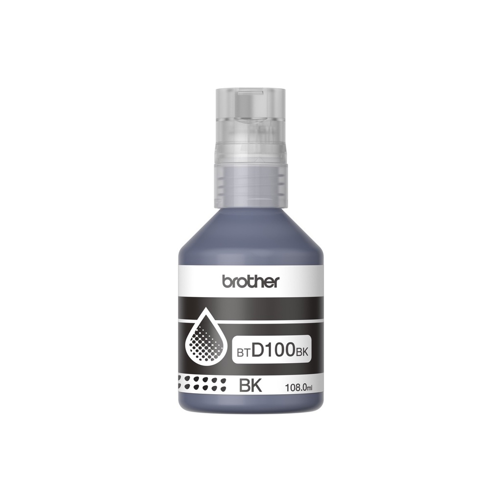 Botella de tinta Brother Negro, Alto rendimiento, BTD100BK