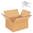 Caja para Empaque Cartón Corrugado, 16x12x8 cm, 23 ECT