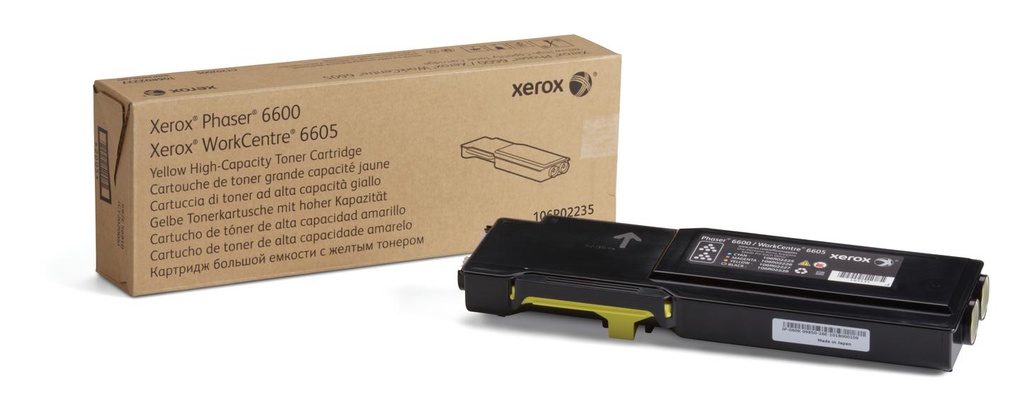 Tóner Xerox Amarillo, 6,000 páginas /106R02235