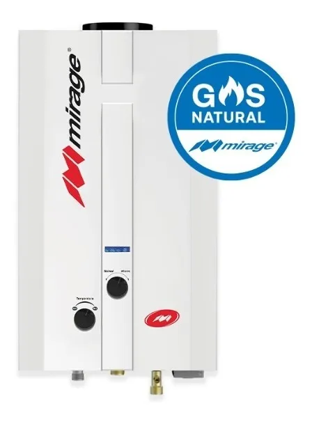 Boiler De Paso Mirage Flux 6 Litros Por Minuto P/Gas Natural