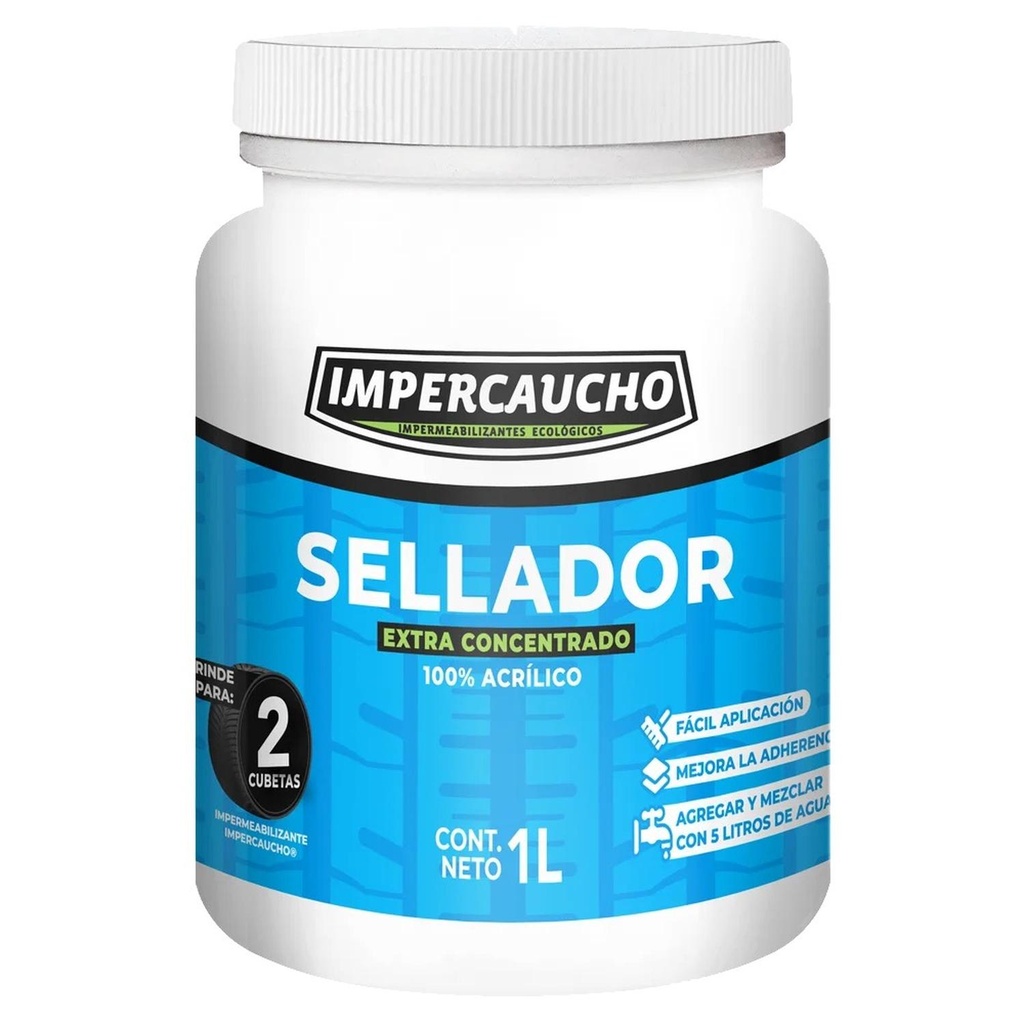 Impercaucho Sellador 1 Lt, Extra Concentrado