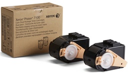 [106R02609] TONER CYAN P/PHASER 7100 9,000 PAGINASPAQUETE DUAL (106R02609)