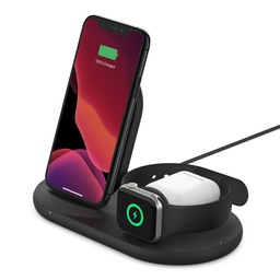 [WIZ001TTBK] Cargador Inalámbrico Belkin 3 en 1 Para Dispositivos Apple / WIZ001TTBK