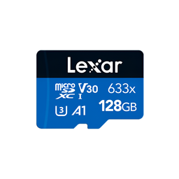 [LSDMI128BBNL633A] Memoria Micro SDXC Lexar 128GB 633X Clase 10 Con Adaptador / LSDMI128BBNL633A