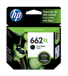 [CZ105AL] Cartucho HP 662XL Negro, 360 Páginas