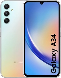 [GA34SGAPLA128A346] Samsung Galaxy A34 5G Color Plata 128 GB (Reacondicionado)