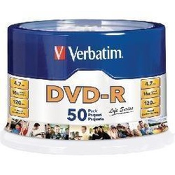 [97176] Verbatim Torre de Discos Virgenes para DVD, DVD-R, 16x, 50 Discos(97176)