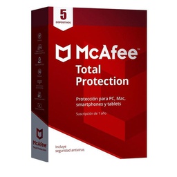 [MTP00LNR5RAA] Antivirus McAfee Total Protection 5dispositivos/MTP00LNR5RAA