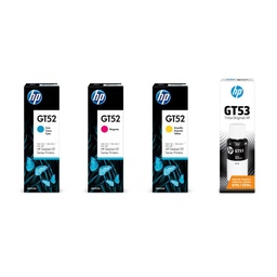 [HPGT52-KIT] Combo de Cartuchos HP GT52 y HP GT53 de Tinta (Negro + Colores Cyan, Magenta, Amarillo)/HPGT52-KIT