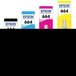 [EPT664-KIT] Combo de tinta Epson,T664120-AL, T664220-AL, T664320-AL, T664420-AL,(Negro + Colores Cyan, Magenta y
